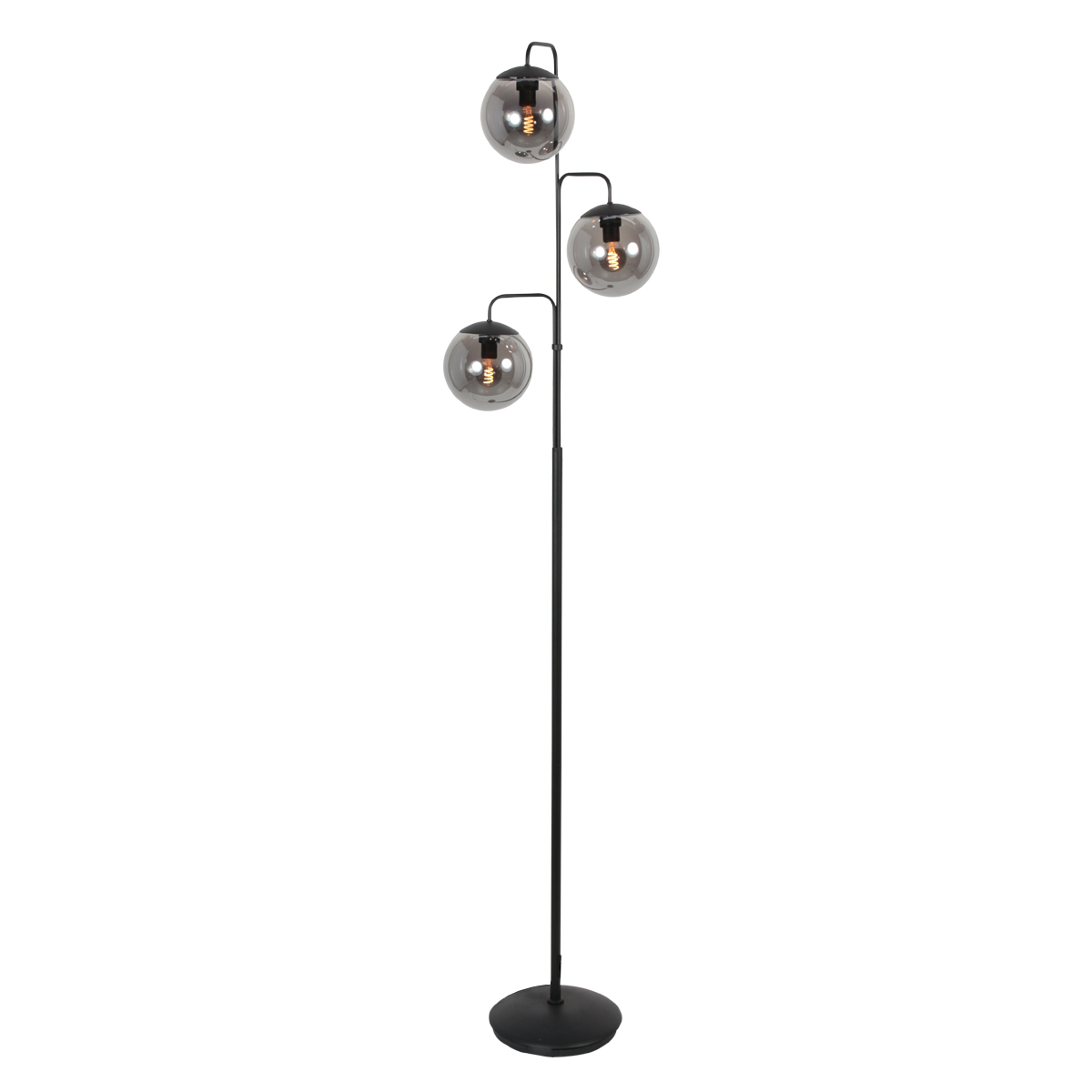 steinhauer-vloerlamp-bollique-zwart-glasmetaal-ø40cm-e14-4611zw-0