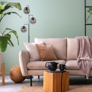 vloerlamp-zwart-bollique-glasmetaal-ø40cm-e14-4611zw-steinhauer-1