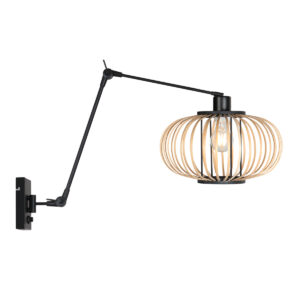 steinhauer-wandlamp-prestigechic-naturelzwart-bamboemetaal-leeslamp-e27-4575zw-1