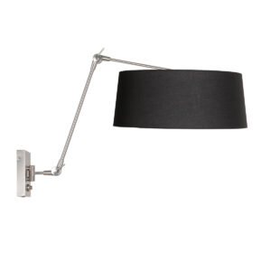 steinhauer-wandlamp-prestigechic-staal-metaaltextiel-leeslamp-e27-4701st-1