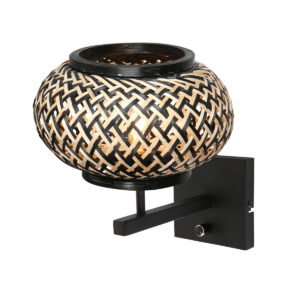 steinhauer-wandlamp-stang-zwart-bamboemetaal-bedlampje-e27-4459zw-1