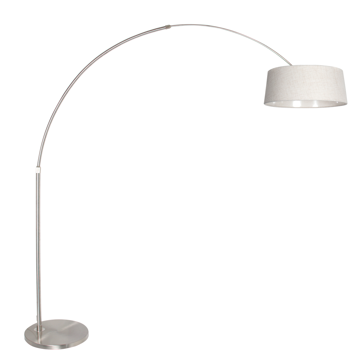 steinhauer-vloerlamp-sparkledlight-crèmestaal-metaaltextiel-booglamp-e27-4680st-0