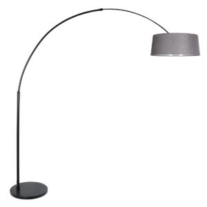 steinhauer-vloerlamp-sparkledlight-zwart-metaaltextiel-booglamp-e27-4689zw-0