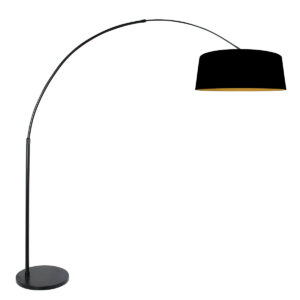 vloerlamp-zwart-sparkledlight-metaaltextiel-ø45cm-e27-4771zw-steinhauer-1