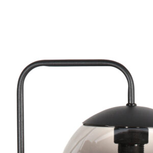 wandlamp-zwart-bollique-glasmetaal-bedlampje-e14-4609zw-steinhauer-1