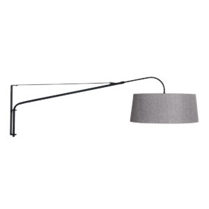 steinhauer-wandlamp-elegantclassy-zwart-metaaltextiel-leeslamp-e27-4624zw-0