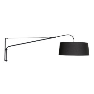 steinhauer-wandlamp-elegantclassy-zwart-metaaltextiel-leeslamp-e27-4625zw-0