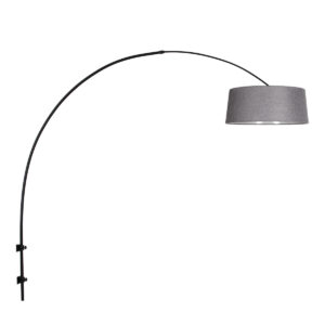 steinhauer-wandlamp-sparkledlight-zwart-metaaltextiel-booglamp-e27-4617zw-0