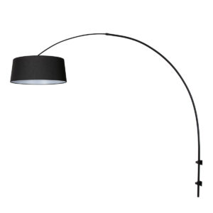 steinhauer-wandlamp-sparkledlight-zwart-metaaltextiel-booglamp-e27-4618zw-1