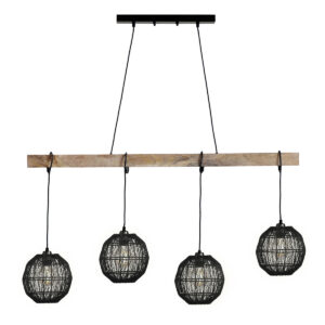hanglamp-zwart-hermiii-houtmetaal-groteeettafellamp-e27-14994-4h-globo-1