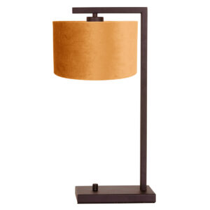 tafellamp-bruin-stang-metaalveloursstof-nachtkastlamp-e27-4884ca-steinhauer-1