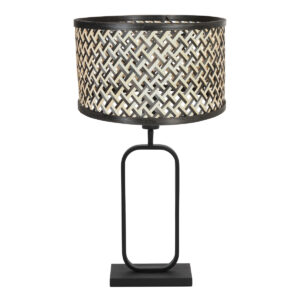 tafellamp-zwart-stang-bamboemetaal-nachtkastlamp-e27-4804zw-steinhauer-1