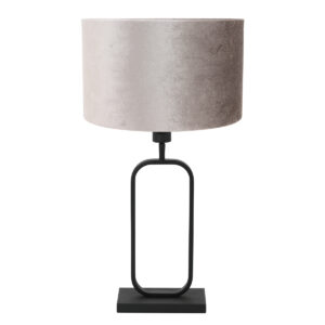 tafellamp-zwart-stang-metaalveloursstof-nachtkastlamp-e27-4806zw-steinhauer-1