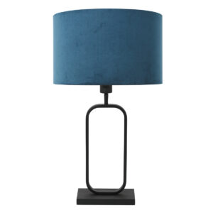 tafellamp-zwart-stang-metaalveloursstof-nachtkastlamp-e27-4812zw-steinhauer-1