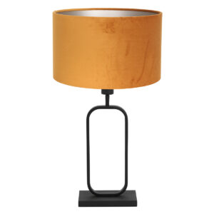 tafellamp-zwart-stang-metaalveloursstof-ø47cm-e27-4808zw-steinhauer-1