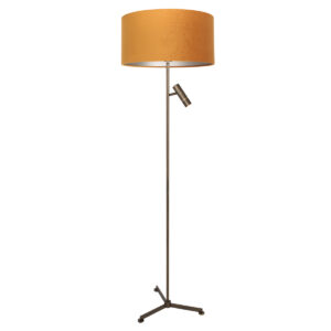 vloerlamp-brons-stang-metaaltextiel-ø40cm-led_e27-4842br-steinhauer-1