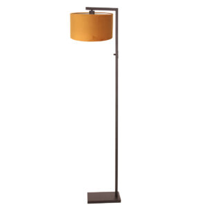 vloerlamp-bruin-stang-metaalveloursstof-schemerlamp-e27-4876ca-steinhauer-1