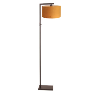 vloerlamp-bruin-stang-metaalveloursstof-schemerlamp-e27-4876ca-steinhauer-1