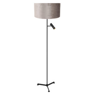 vloerlamp-zwart-stang-metaaltextiel-ø40cm-led_e27-4834zw-steinhauer-1