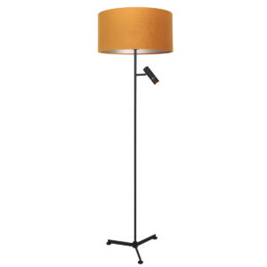 vloerlamp-zwart-stang-metaaltextiel-ø40cm-led_e27-4835zw-steinhauer-1