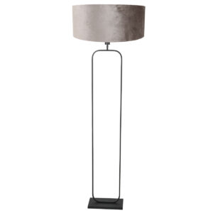 vloerlamp-zwart-stang-metaalveloursstof-ø147cm-e27-4820zw-steinhauer-1