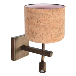 wandlamp-brons-stang-metaaltextiel-bedlampje-led_e27-4889br-steinhauer-1
