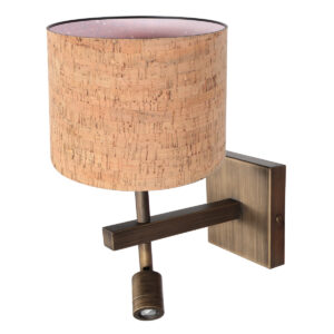 wandlamp-brons-stang-metaaltextiel-bedlampje-led_e27-4889br-steinhauer-1