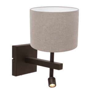 wandlamp-grijszwart-stang-metaaltextiel-bedlampje-led_e27-4872ca-steinhauer-1