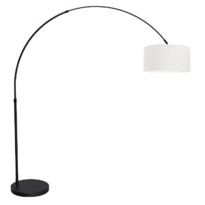 vloerlamp-zwart-flair-metaaltextiel-booglamp-e27-4657zw-mexlite-1