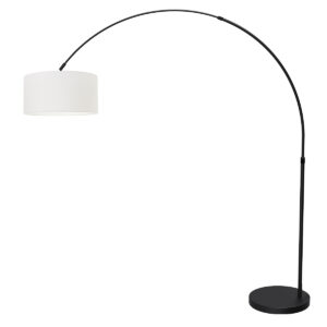 vloerlamp-zwart-flair-metaaltextiel-booglamp-e27-4657zw-mexlite-1
