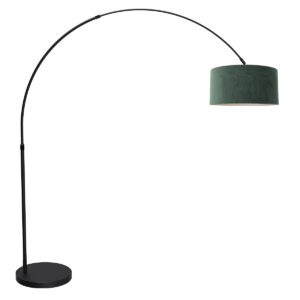 vloerlamp-zwart-flair-metaaltextiel-booglamp-e27-4660zw-mexlite-1