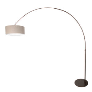 vloerlamp-bruin-sparkledlight-metaaltextiel-ø45cm-e27-4767ca-steinhauer-1