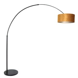 vloerlamp-zwart-sparkledlight-houtlinnenmetaal-booglamp-e27-4691zw-steinhauer-1