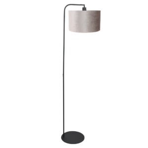 vloerlamp-zwart-stang-metaalveloursstof-ø28cm-e27-4792zw-steinhauer-1