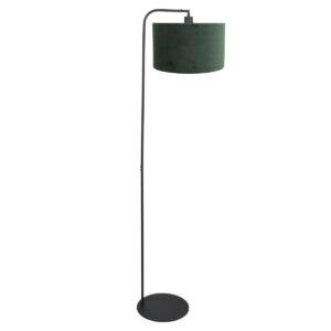 vloerlamp-zwart-stang-metaalveloursstof-ø28cm-e27-4796zw-steinhauer-1