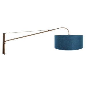 wandlamp-brons-elegantclassy-metaalveloursstof-leeslamp-e27-4752br-steinhauer-1
