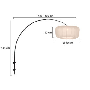 wandlamp-beigezwart-sparkledlight-metaaltextiel-e27-4409zw-steinhauer-1