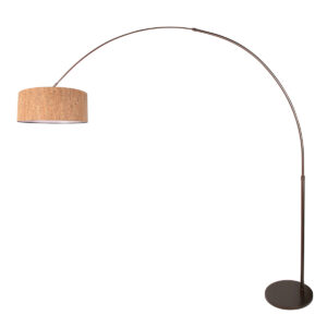 vloerlamp-bruin-sparkledlight-metaaltextiel-ø45cm-e27-4754ca-steinhauer-1