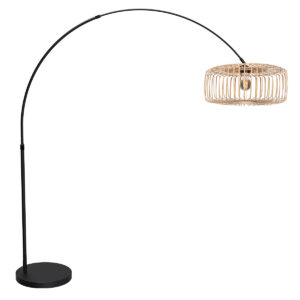 vloerlamp-zwart-flair-bamboemetaal-booglamp-e27-4665zw-mexlite-1