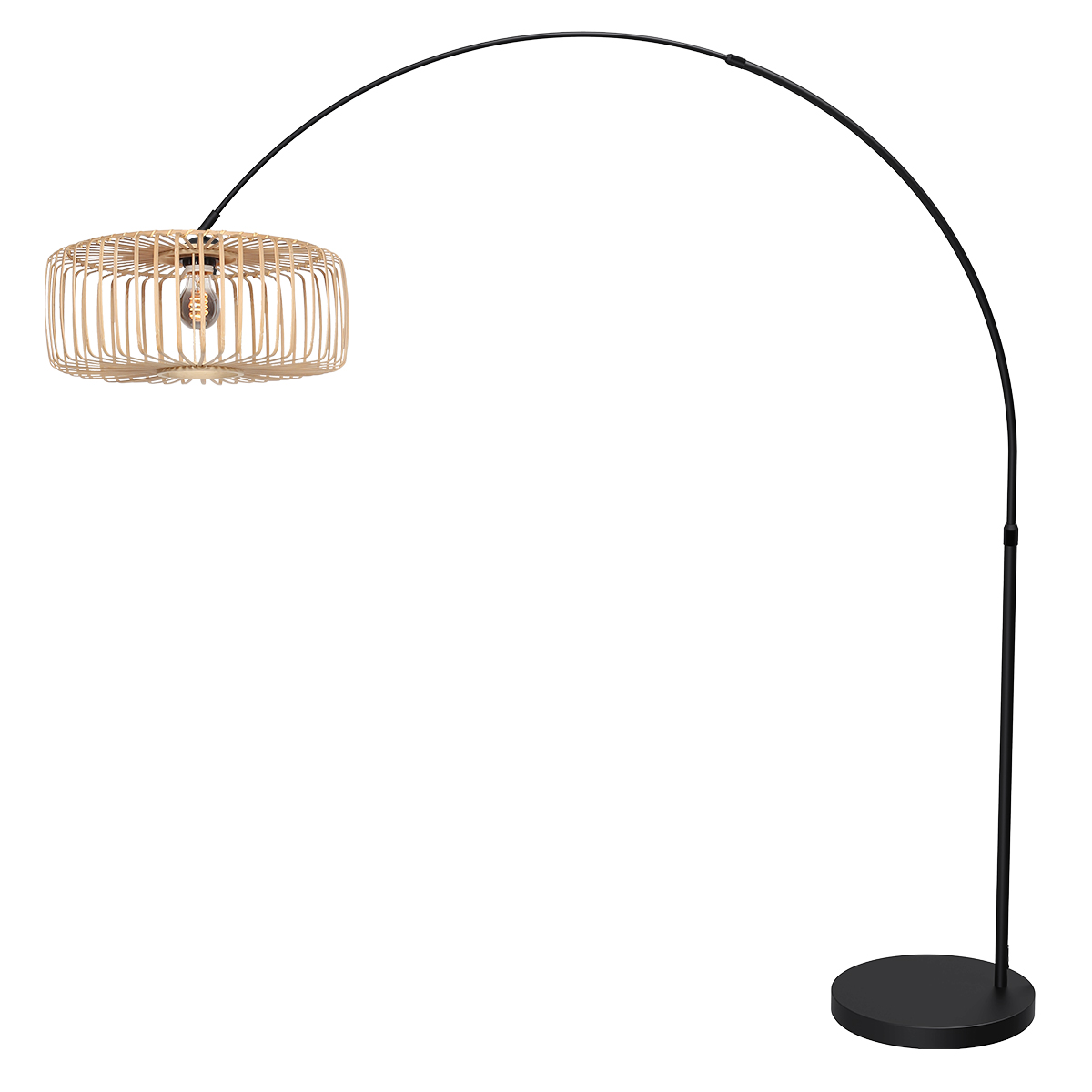 vloerlamp-zwart-flair-bamboemetaal-booglamp-e27-4665zw-mexlite-1