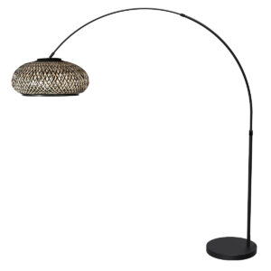 vloerlamp-zwart-flair-bamboemetaal-booglamp-e27-4666zw-mexlite-1