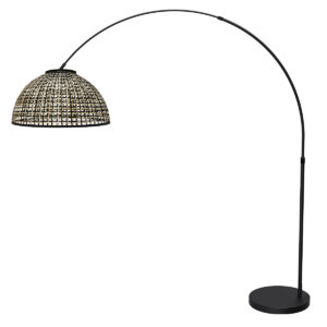 vloerlamp-zwart-flair-bamboemetaal-booglamp-e27-4667zw-mexlite-1