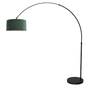 vloerlamp-zwart-flair-metaaltextiel-booglamp-e27-4660zw-mexlite-1