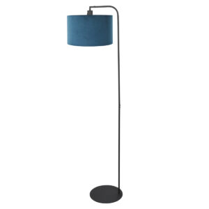 vloerlamp-zwart-stang-metaalveloursstof-ø28cm-e27-4797zw-steinhauer-1