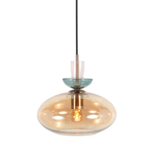 hanglamp-amberkleurigmulticolor-malboo-elektronicaglasmetaal-ø25cm-e27-4917br-steinhauer-0